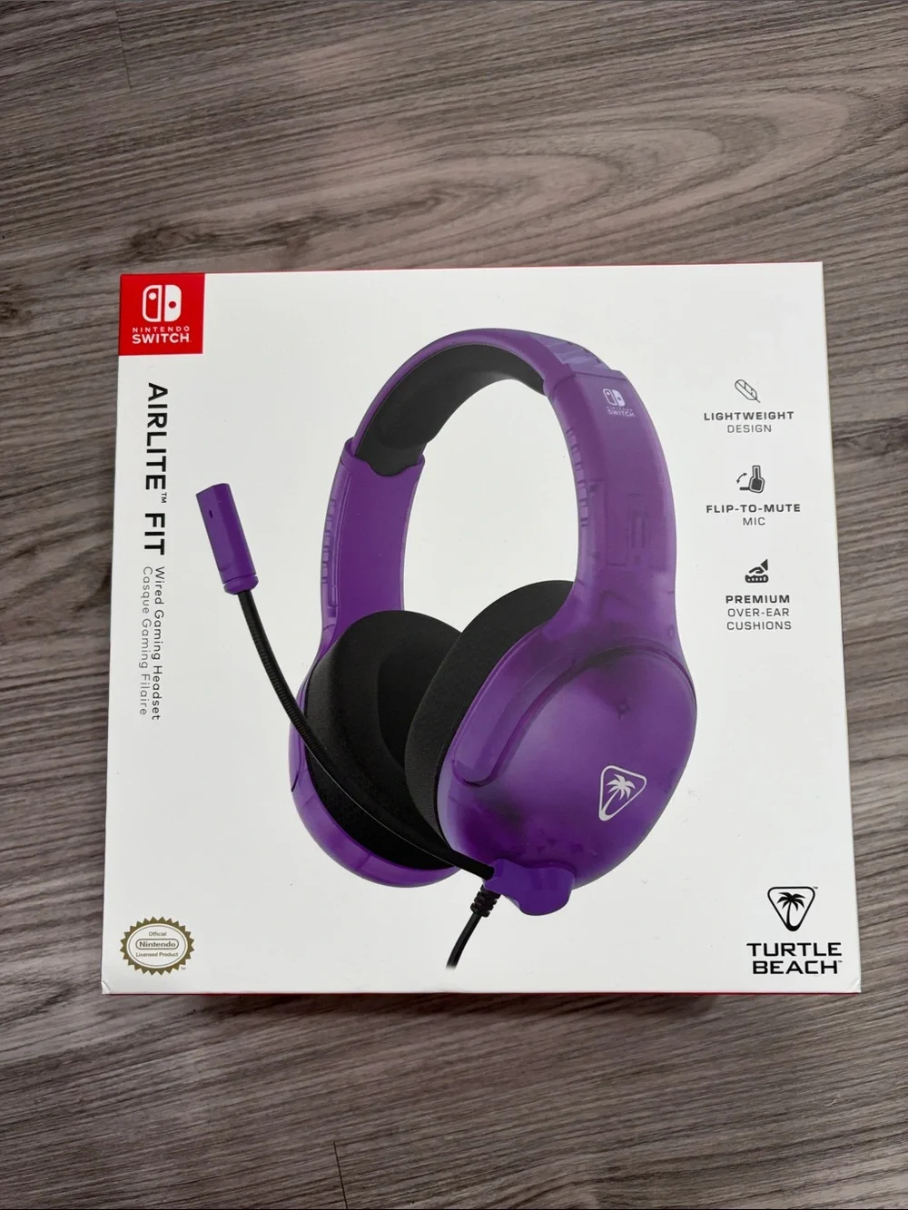 Turtle Beach AirLite Fit Wired Gaming Headset for Nintendo Switch - Purple